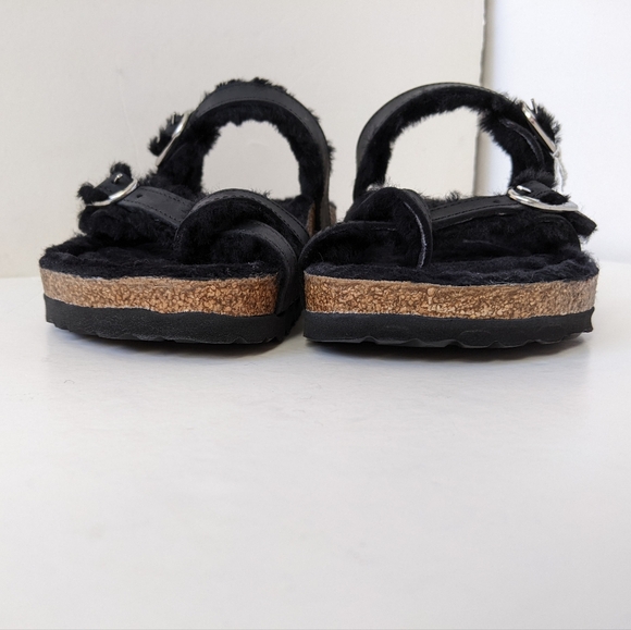 Birkenstock Mayari Shearling Oiled Leather Sandals - Womens 7 - New In Box - Picture 11 of 16
